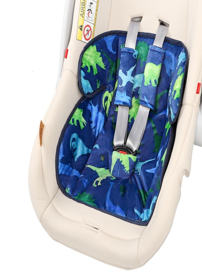 TANOFAR Infant Car Seat Protector for Potty Training, Waterproof Car Seat Liner with Anti-Slip Backing for Potty Training Toilet, Baby Infant Toddler Piddle Pad Fits for Carseat (Blue Dinosaur) - Image 1